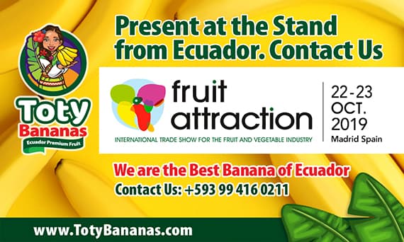 Fruit Attraction Madrid 2019 — Ecuador Stand, FrutiBanana